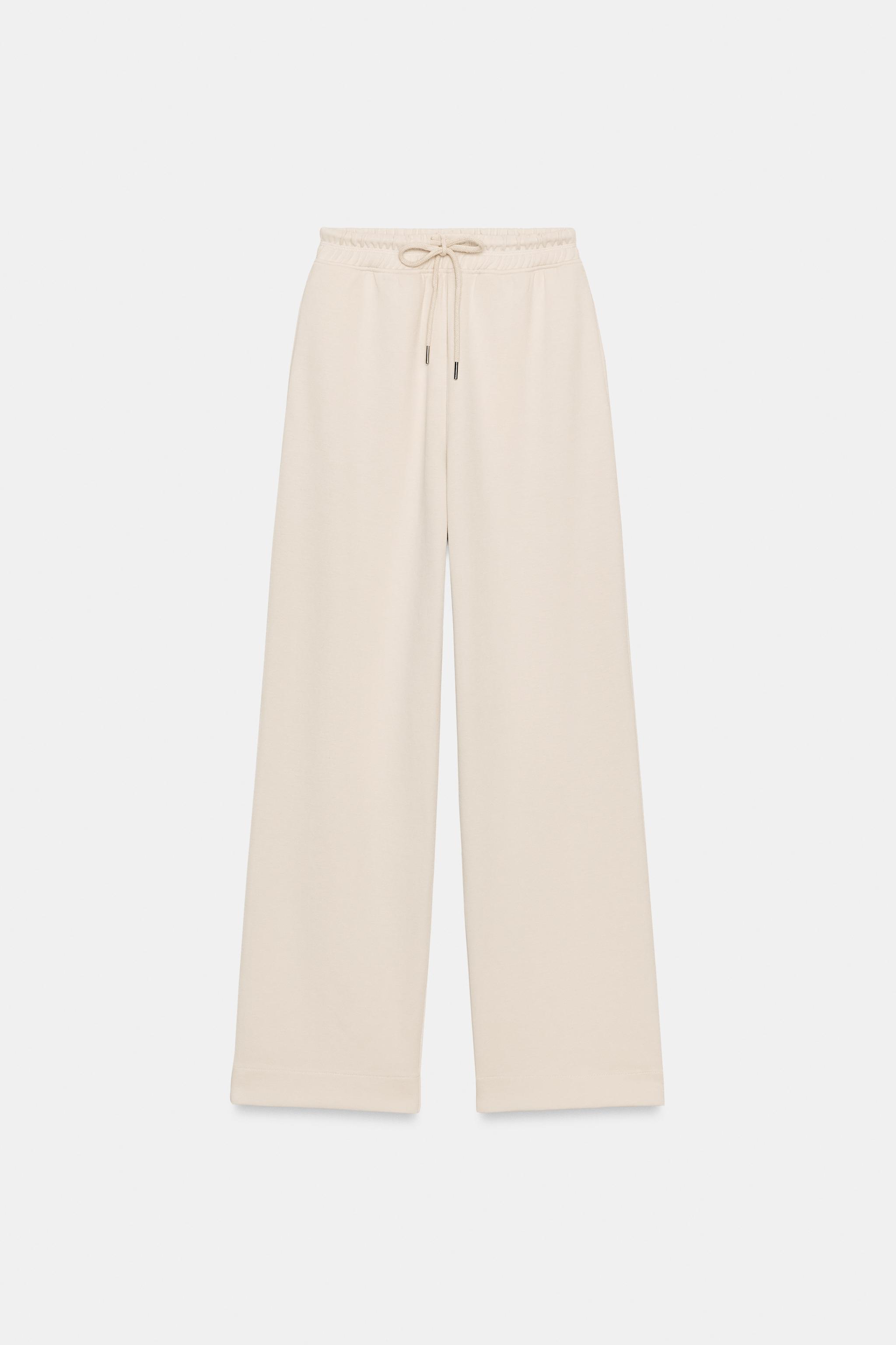 WASHED EFFECT INTERLOCK PANTS